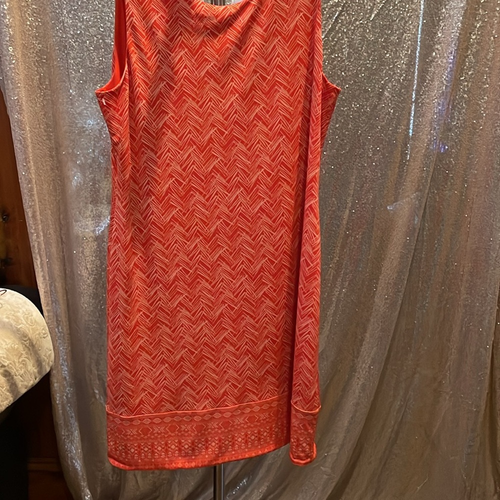 Magnolia Grace Orange Chevron design dress - Picture 6 of 7